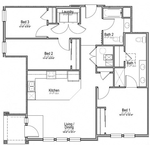 a floor plan of a house